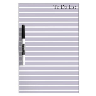 To do List Grocery Stripes Grey Whiteboard