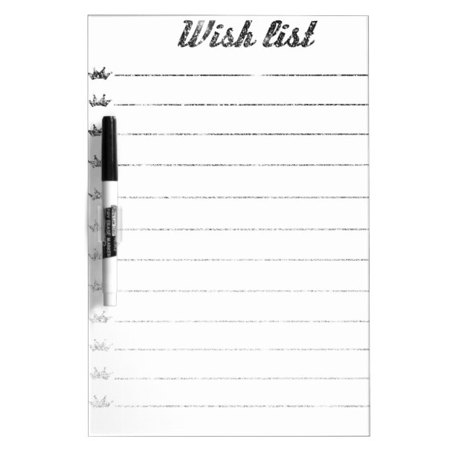 To do List Grocery Stripes Lines Whiteboard (Front)