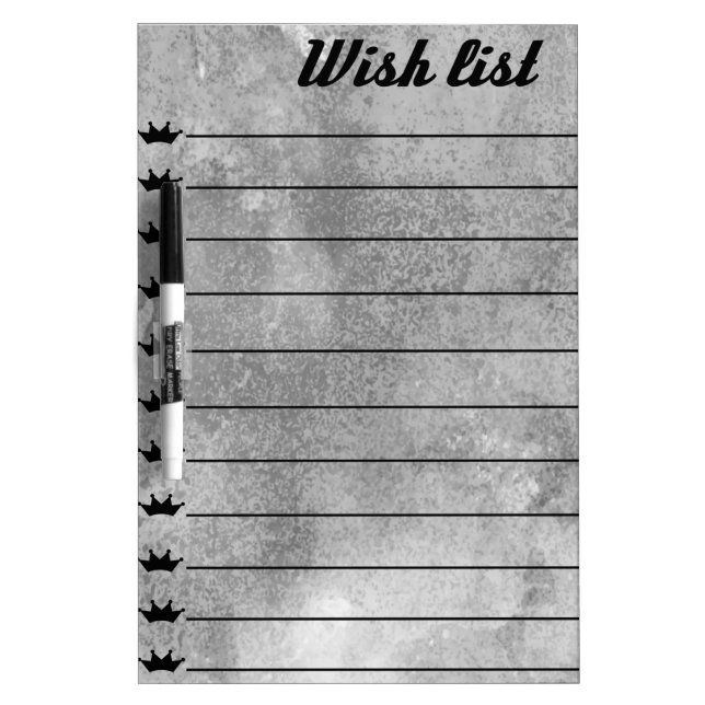 To do List Grocery Stripes Lines Whiteboard (Front)