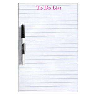 To do List Grocery Stripes Lines Whiteboard