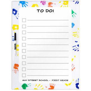 TO DO LIST! Lined Dry Erase Message Board
