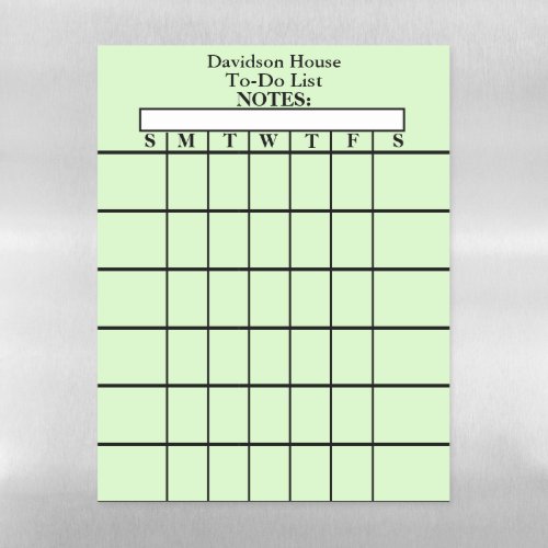 To Do List Lined Green Dry Erase Calendar Magnetic Dry Erase Sheet