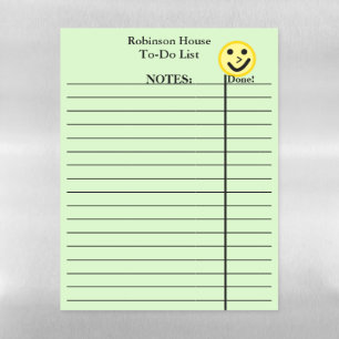 To Do List Lined Green Dry Erase Sheets