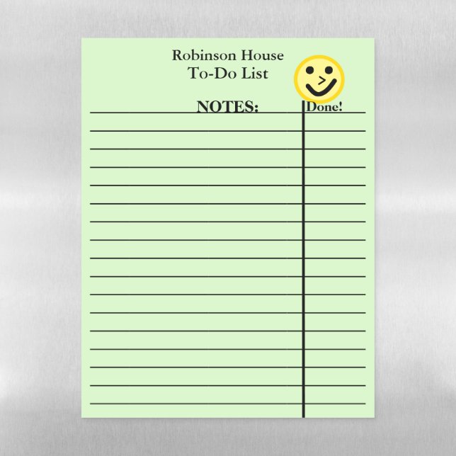 To Do List Lined Green Dry Erase Sheets (Vertical)