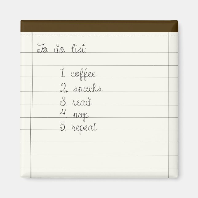 To Do List Magnet (Front)
