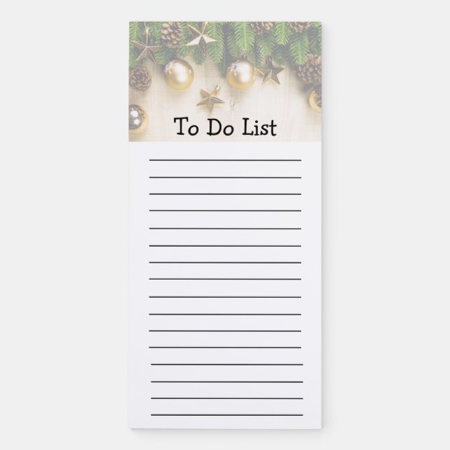 To Do List Magnetic Custom notepad (Front)