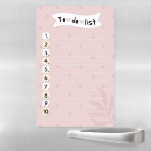 To do List Magnetic Dry Erase Sheet