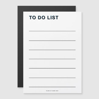 To Do List Magnetic Invitation