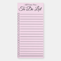 To Do List Magnetic Notepad