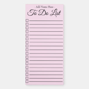 To Do List Magnetic Notepad