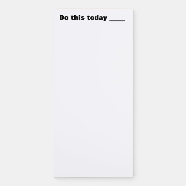 To Do List Magnetic Notepad (Front)