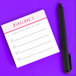 To Do List, Manifestation Intentions Checklist  Post-it Notes