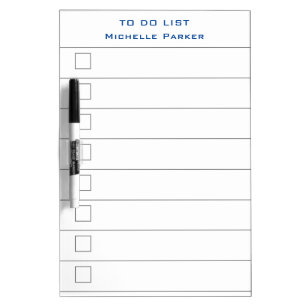TO DO LIST Minimalist Modern Lined Check Boxes Dry Erase Board