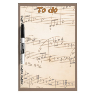 TO DO list Musical Notes theme- Dry-erase Board