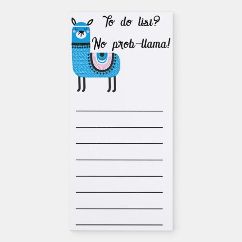 To Do List No Prob_Llama Magnetic Notepad