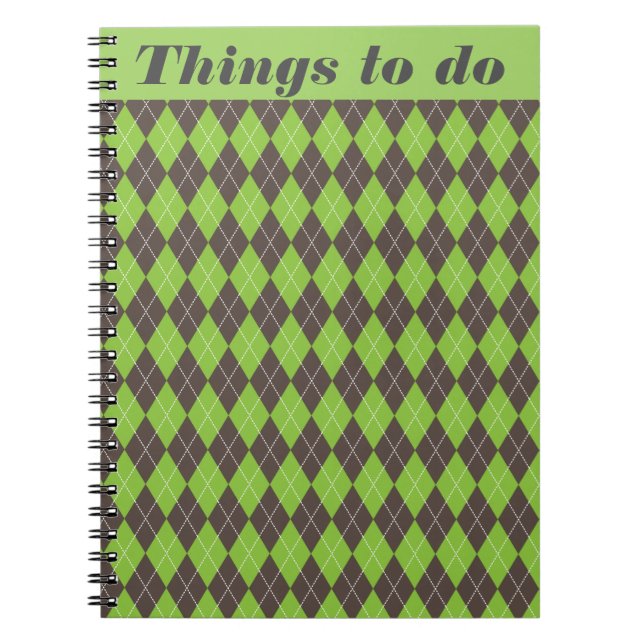To do list note book. notebook (Front)