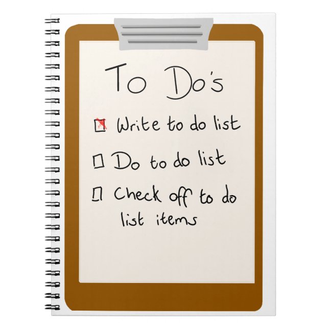 To do list notebook (Front)