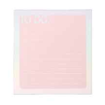 To Do List (Pink Pastel Rainbow)