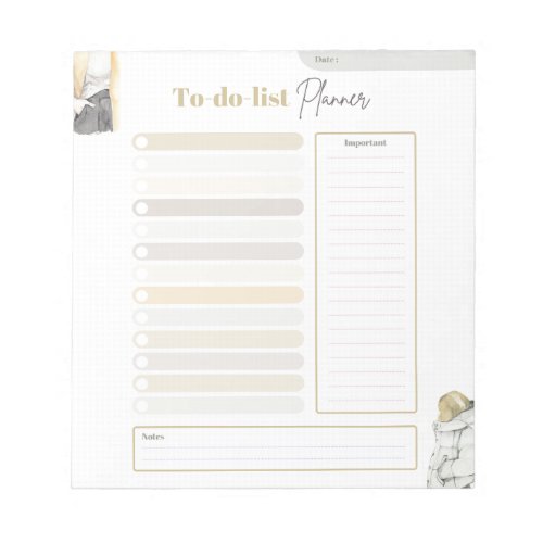 To Do List Planner Girlie Tear Away Notepad