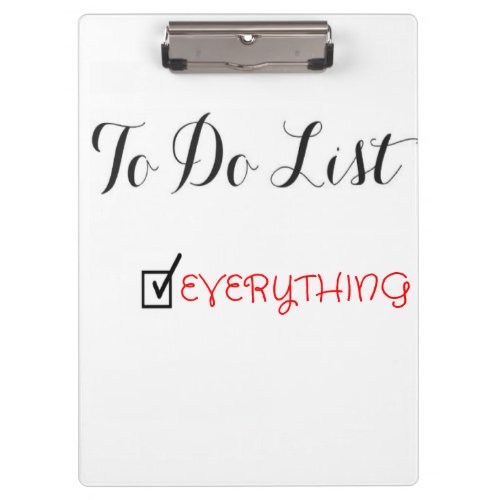 To Do List Positive Affirmations Message Clipboard