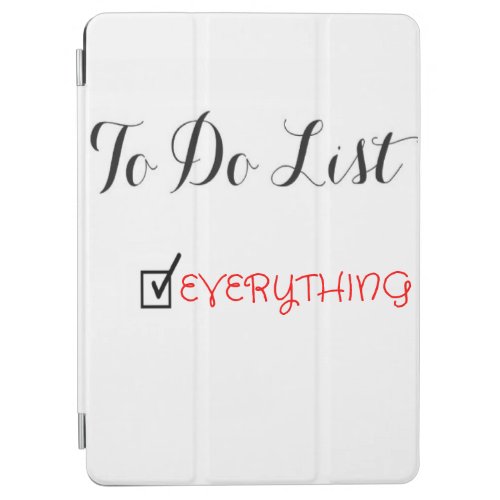 To Do List Positive Affirmations Message iPad Air Cover