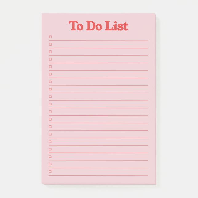 To Do List Post-it Notes (Front)