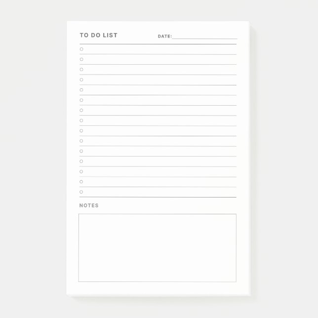 To Do List Post-It Notes (Front)