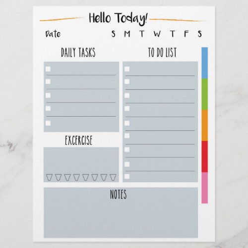 To do list _ Printable dailyweekly organizer Flyer