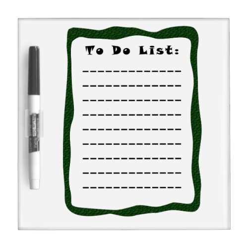 To Do List Reminders Checklist Planner Custom Dry_Erase Board