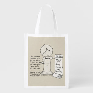 To Do List Reusable Grocery Bag