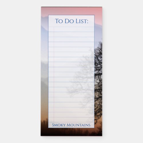 To Do List _ Smoky Mountains Blue Ridge PKWY Magnetic Notepad