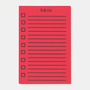 To Do List Sticky Note Red 2