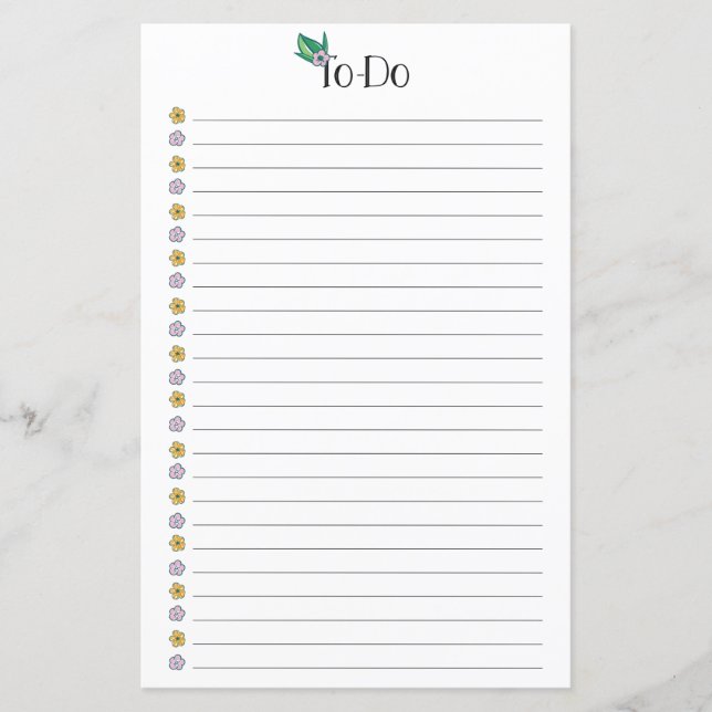 To-Do List Tropical Planner (Front)