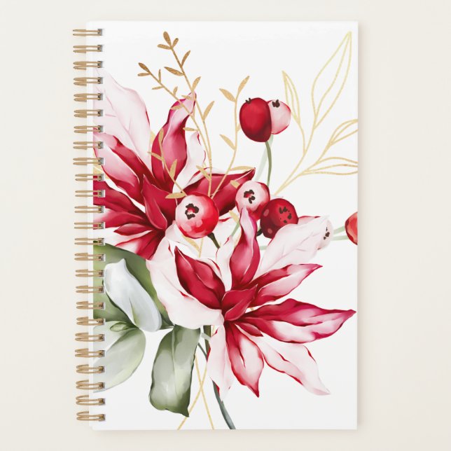 To do list weekly planning activities poinsettia  planner (Front)