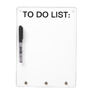To Do List Whiteboard w/ Keychain holder