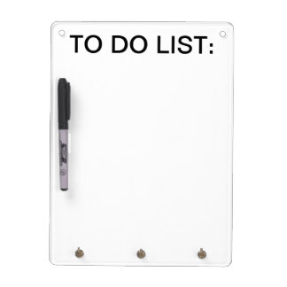 To Do List Whiteboard w/ Keychain holder