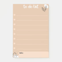 To Do List with Floral Design Style