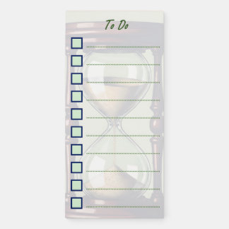 To Do List with sand clock Magnetic Notepad