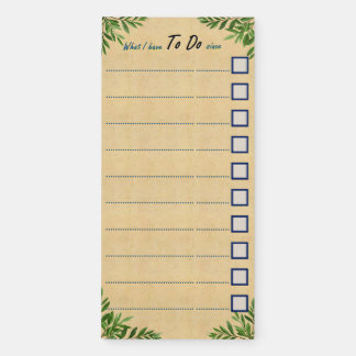 To Do List with Since date Magnetic Notepad
