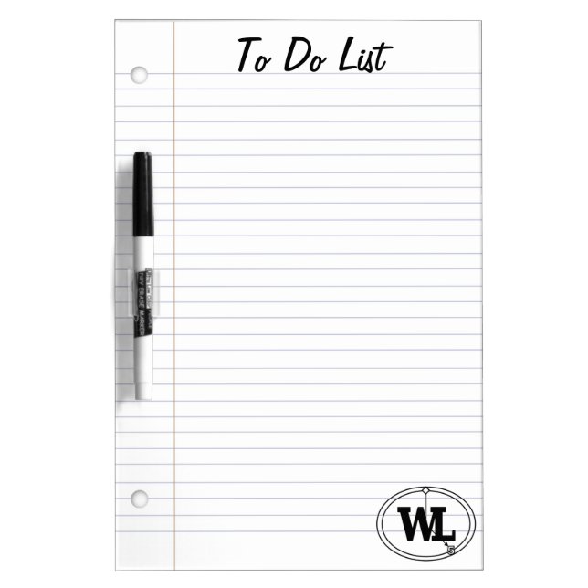 'To Do List' Work-Life White-Board Dry Erase Board (Front)