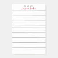 Post it notes with names top