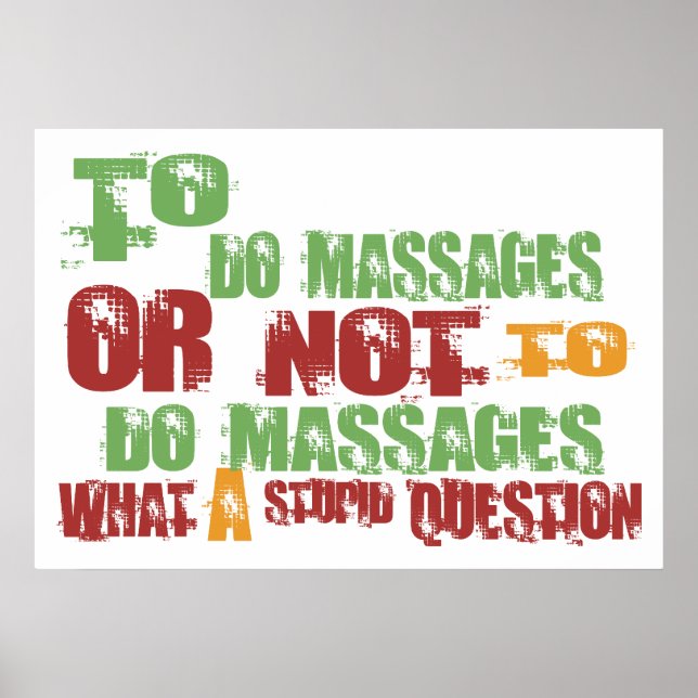 To Do Massages Poster (Front)