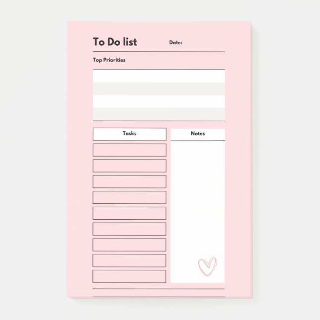To Do Notes Post-It Notes (Front)