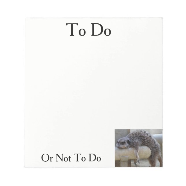 To Do Or Not Notepad (Front)