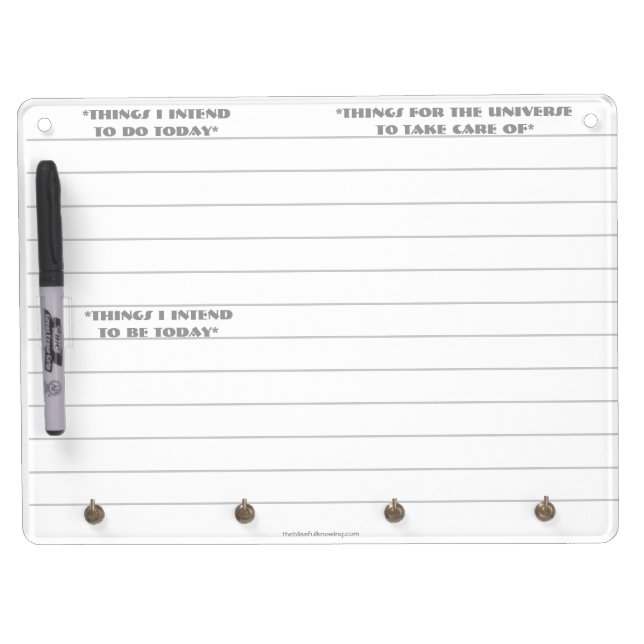 "To Do, To Be, To Manifest" Dry Erase Board (Front)