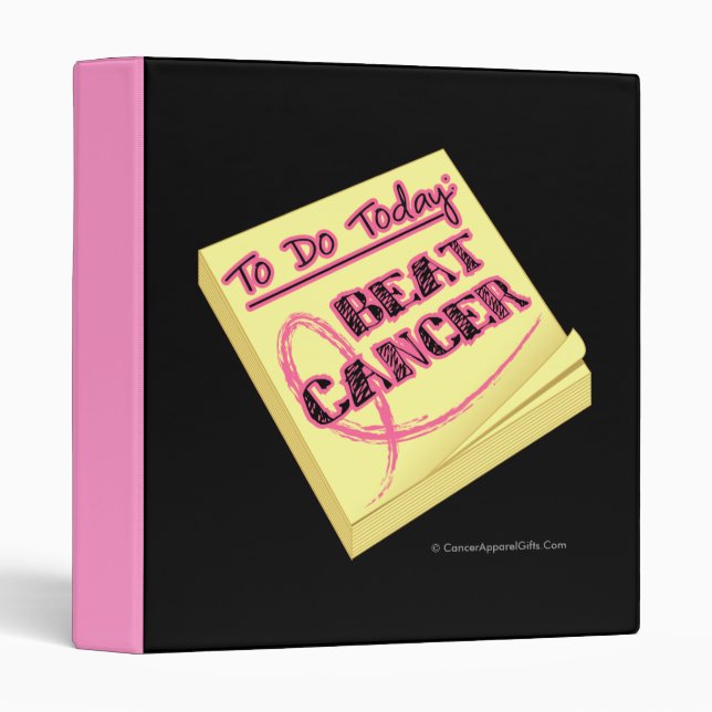 To Do Today - Beat Breast Cancer Binder (Front/Spine)
