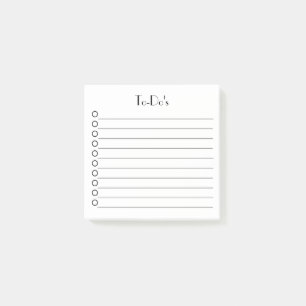 To-Do's 10-line checklist Post-it Notes