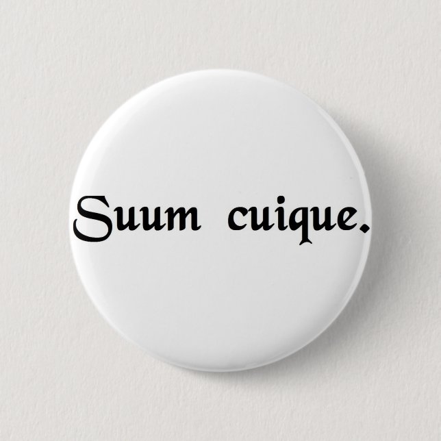 To each his own. pinback button (Front)