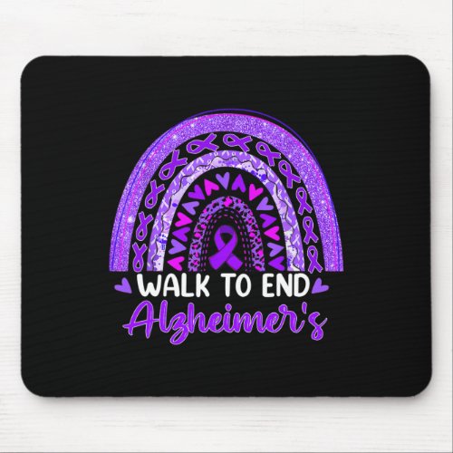 To End Alzheimerheimer Disease Awareness Purple  Mouse Pad