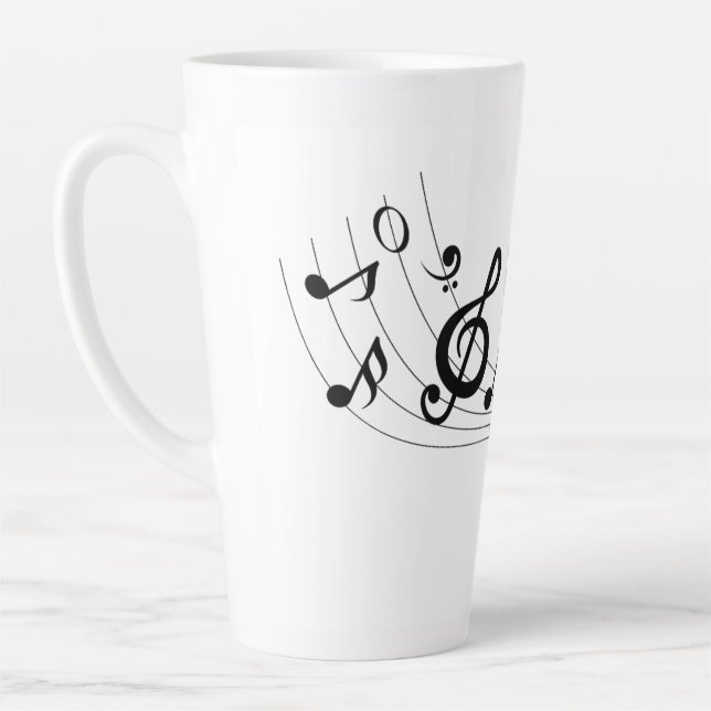 to enjoy every moment in peace. latte mug (Left)